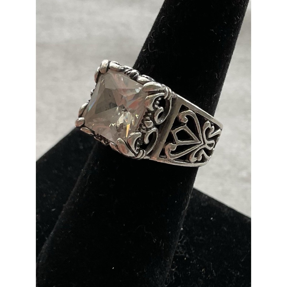 vintage Silpada ring Size 6.5 925 sterling silver Clear Tone Estate Jewelry - Picture 8 of 8